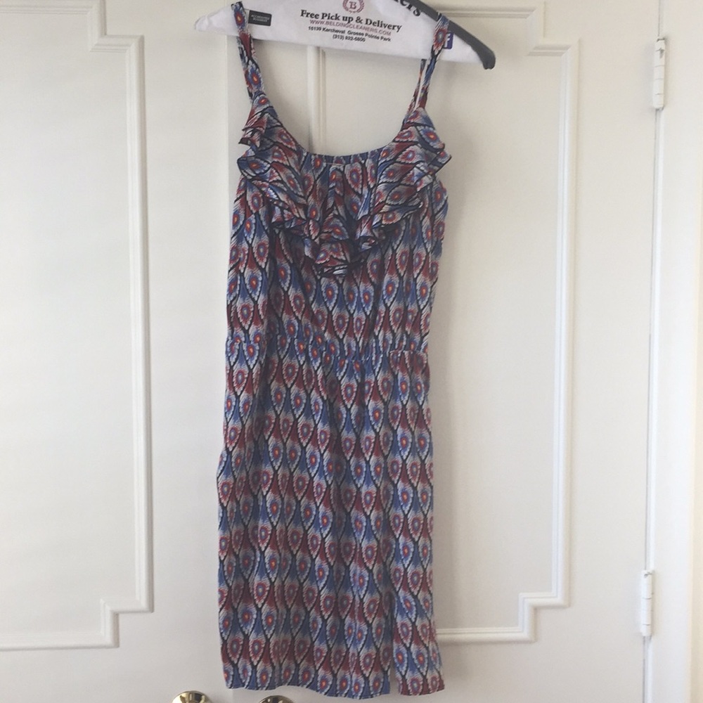 Silk print romper